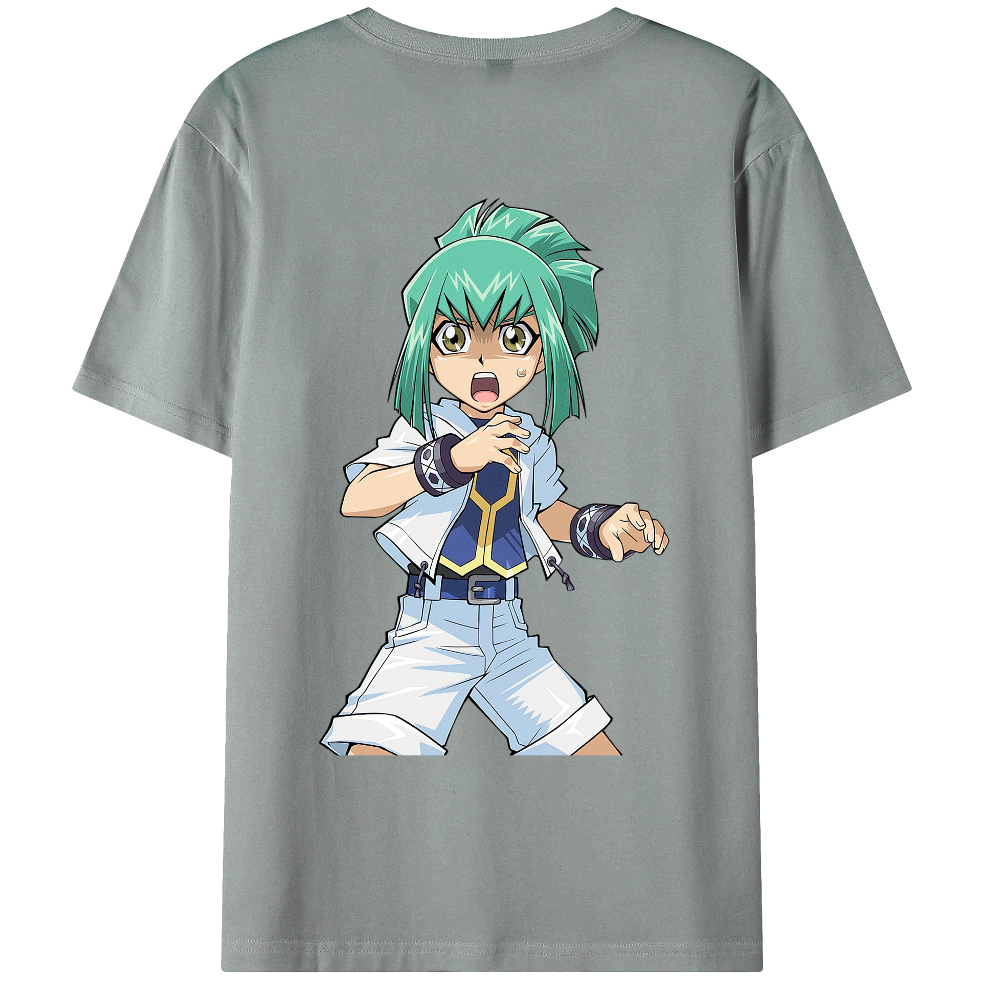 （画像用） 遊☆戯☆王 Yu-Gi-Oh! 綿100％ メンズ半袖Tシャツ（バックプリント） 通気性